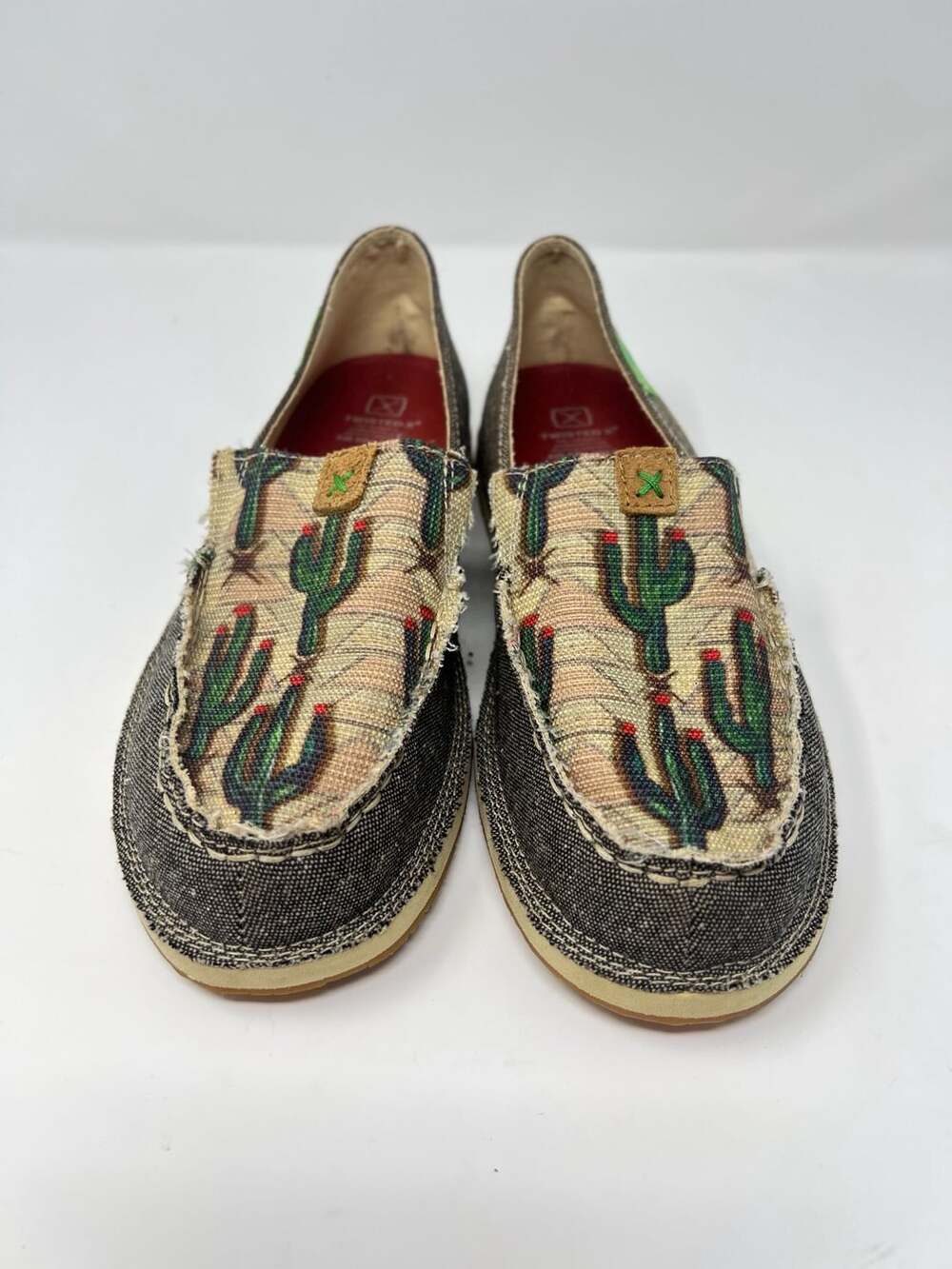 Twisted X Women's Dust & Cactus Print Eco TWX Slip-On Loafer WCL0010 Size 9M